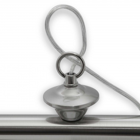 Бильярдный светильник Марсель 6 плафонов (стальной, штанга - стальной)