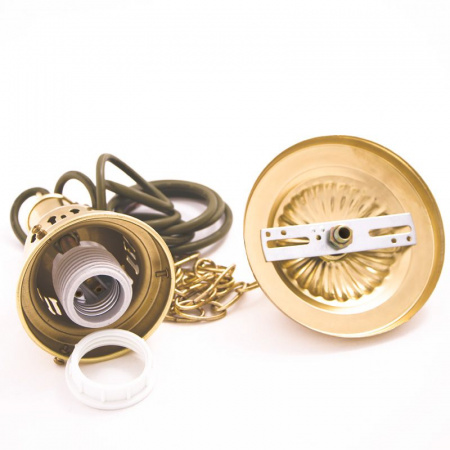 Бильярдный светильник Дайсбург, 1 плафон (синий, золотистый)